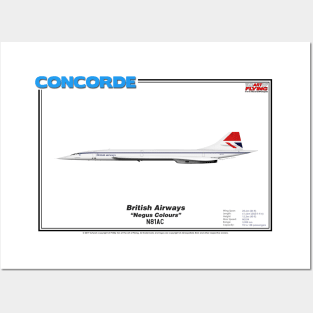 Concorde - British Airways "Negus Colours" (Art Print) Posters and Art